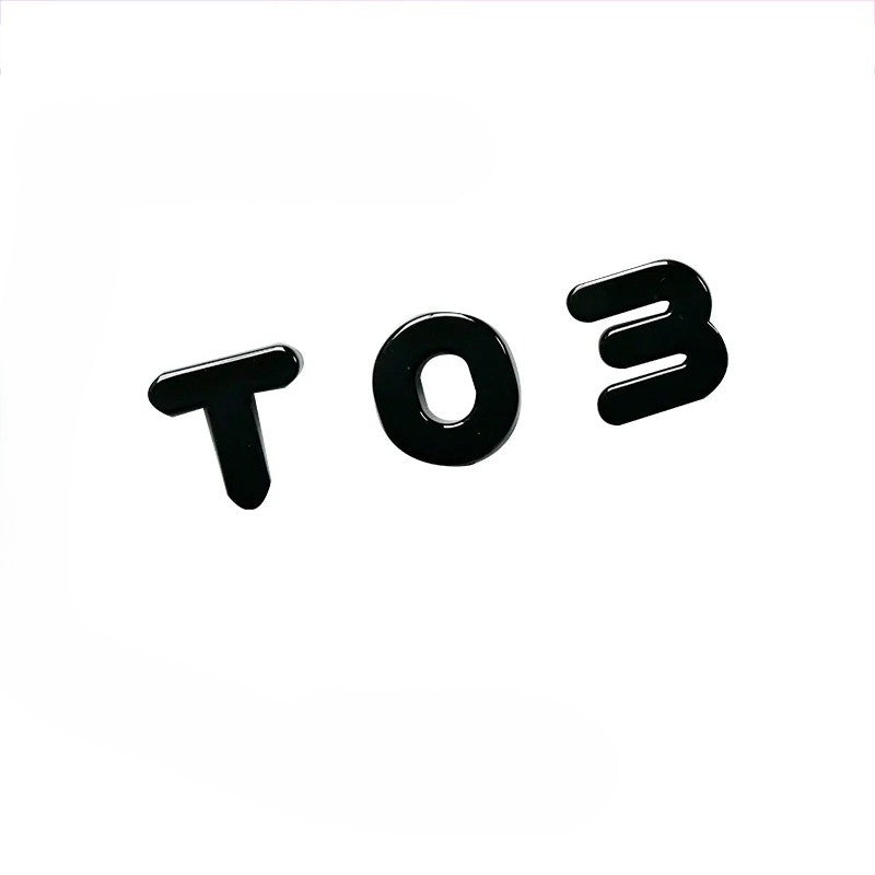 Leapmotor Blackened Car Emblem Letter Sticker