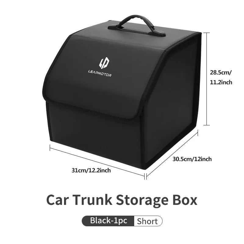 Leather Car Trunk Fold Organizer Bag For Leapmotor C11 T03 S01 C10 - Leapmotor Accessories