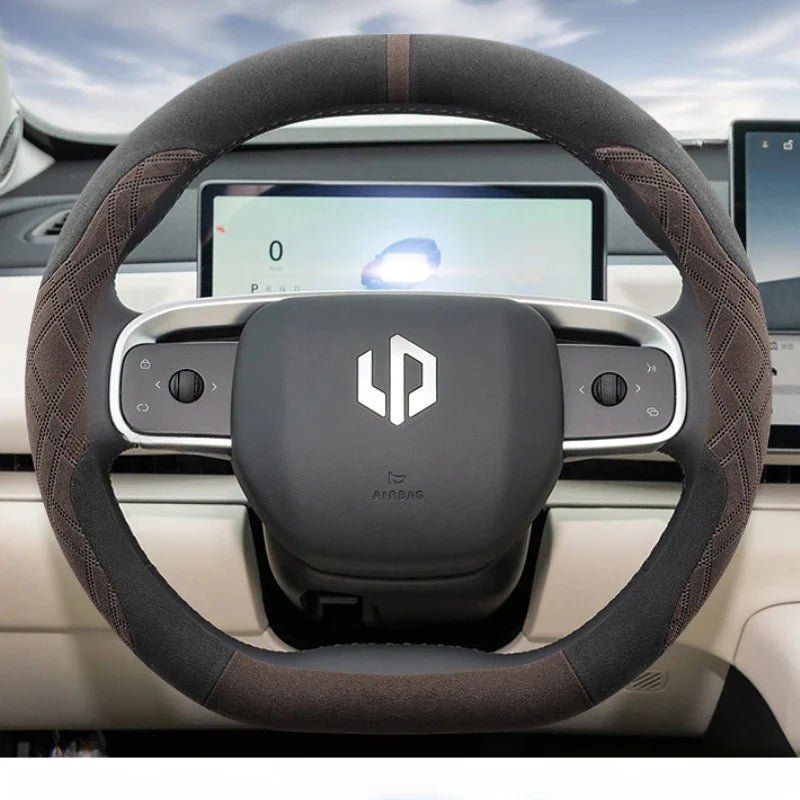 Suede Leather Car Steering Wheel Cover for Leapmotor C10 C16 - Leapmotor Accessories
