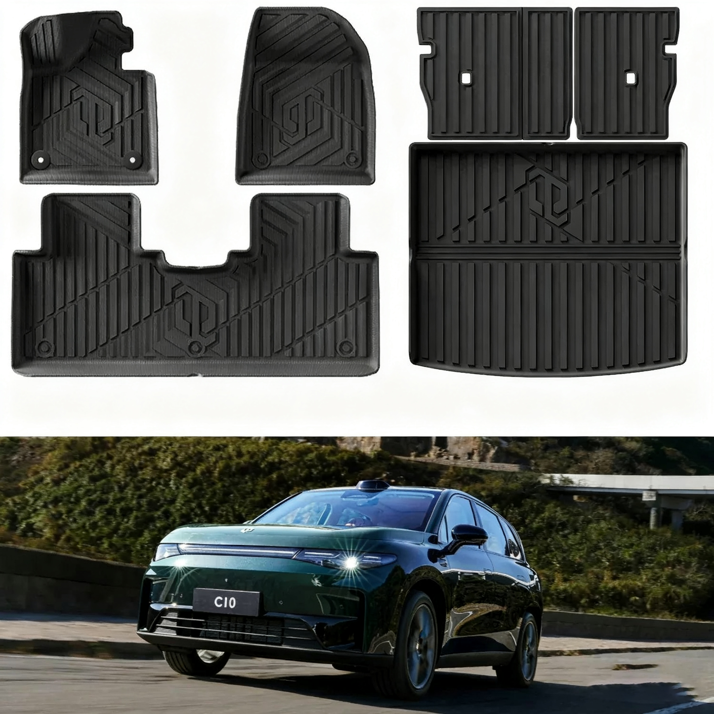 Tapis de sol pour Leapmotor C10 (2024-2025) en TPE (conduite à gauche et à droite)