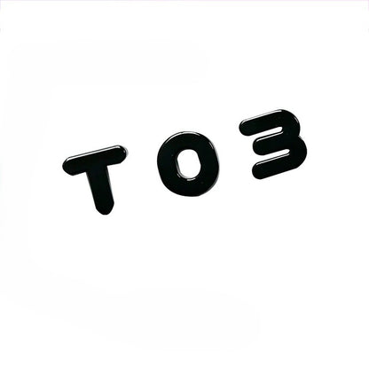 Leapmotor Blackened Car Emblem Letter Sticker
