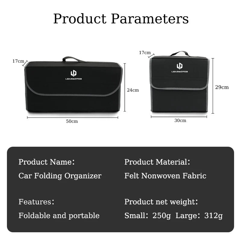 Car Trunk Storage Box for Leapmotor T03 S01 C11 C01 C10 - Leapmotor Accessories