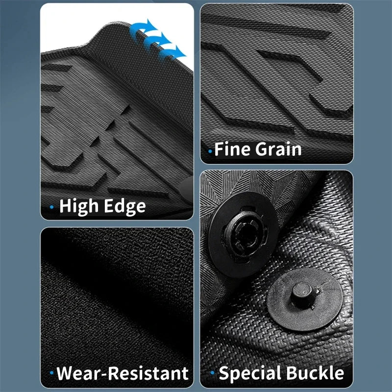 LHD & RHD Floor Mats For Leapmotor C10 2024 2025 TPE Trunk Mats Cargo Liners - Leapmotor Accessories