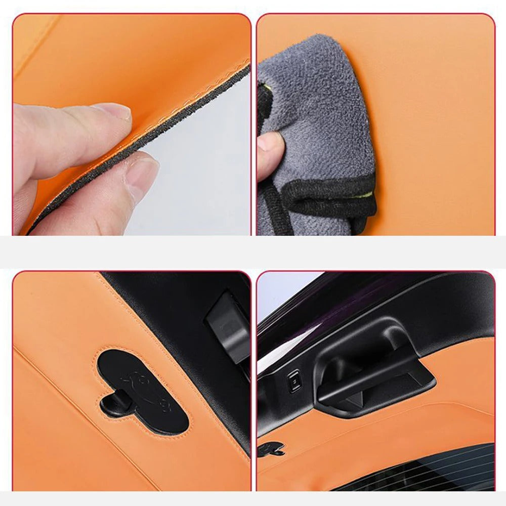Leapmotor C10 Leather Car Rear Trunk Tailgate Protective Pad