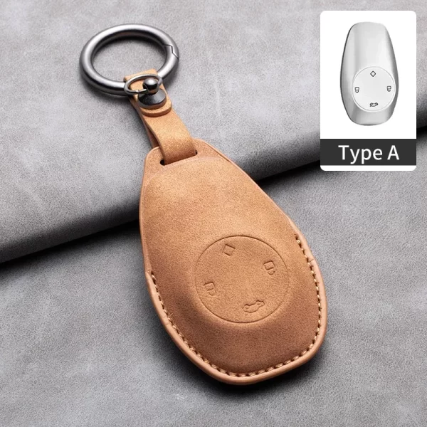 Leather Car Key Case Cover for Leapmotor t03 s01 c11