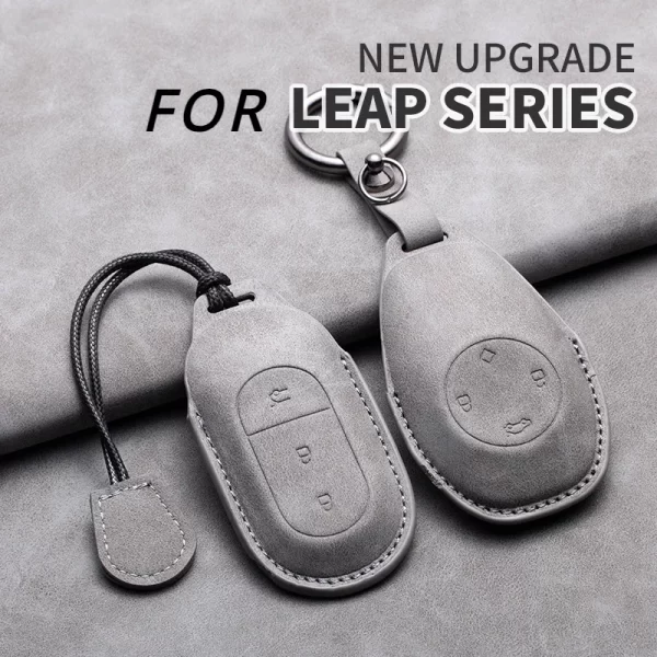 Leather Car Key Case Cover for Leapmotor t03 s01 c11